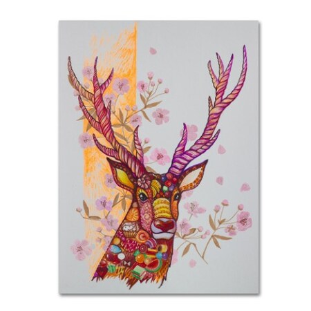 Oxana Ziaka 'Candy Deer' Canvas Art,35x47